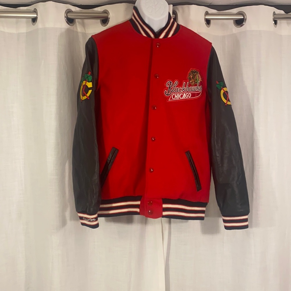 Vintage Blackhawk Varsity Jacket (Mitchell & Ness)